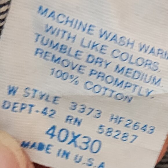 American Weekend Brand Medium Wash Straight Leg Cotton Denim Jeans Size 40x30 - Picture 16 of 16